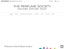 Tablet Screenshot of perfumesociety.org